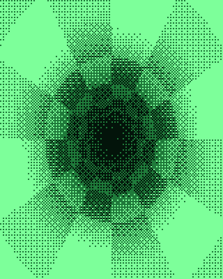 Tunnel, rendered with the Phosphor preset